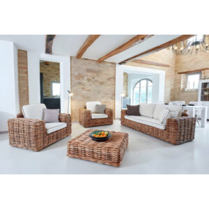 Set Salotto Savana Rattan Naturale