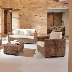 Set Salotto Small Box 2P Rattan Naturale