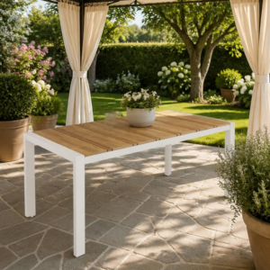 Tavolo Elias Fisso 198x100 Bianco