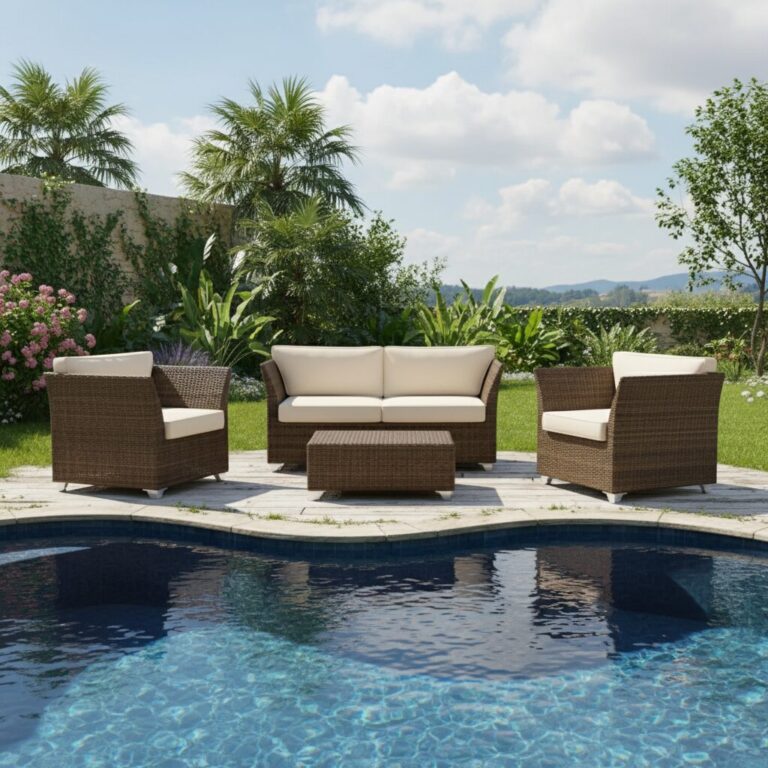 Set Salotto Don Pepe Rattan Sintetico Croco