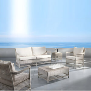 Set Salotto Camille Rattan Sintetico