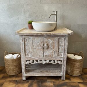 Mobile Consolle Bagno Teak