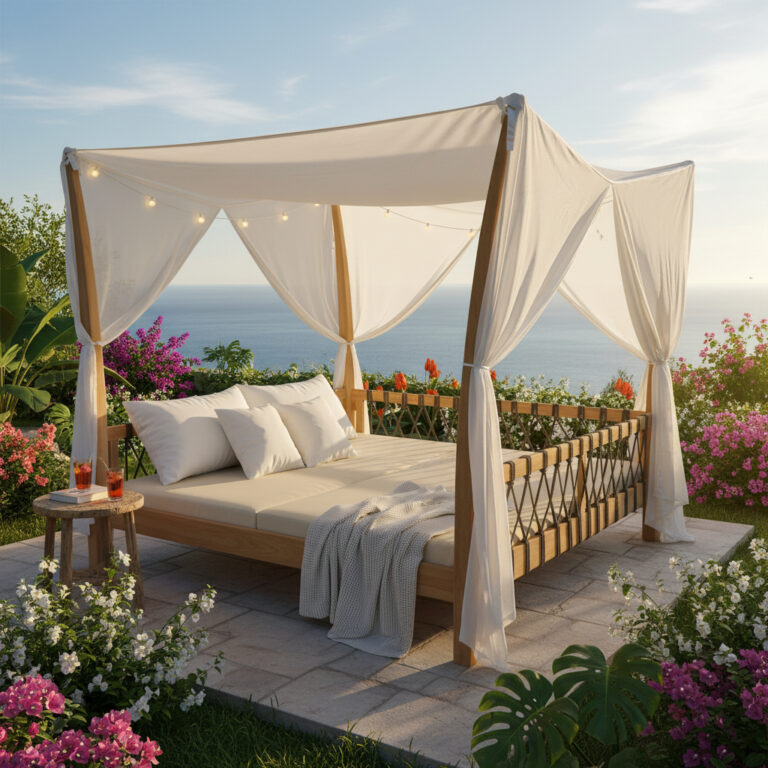 Gazebo Letto Seoul Teak