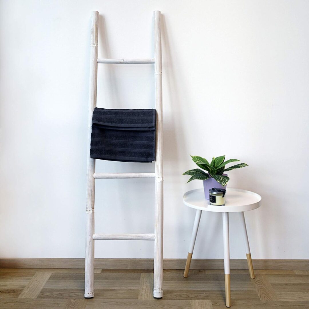 Scala Decorativa Portasciugamani Bambù