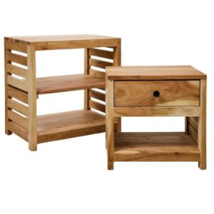 Set 2 Comodini Funchal Acacia