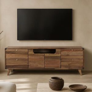 Porta Tv Acacia Metallo 141