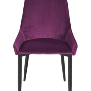 Sedia Elizabeth Velluto Aubergine