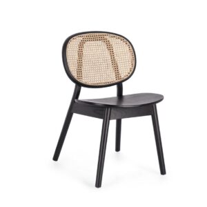 Sedia Legno Adolis Nero