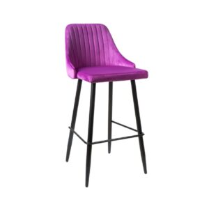 Sgabello Velvet Aubergine