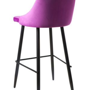 Sgabello Velvet Aubergine