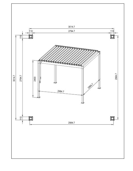 Pergola Garda 3x3 Bizzotto - immagine 3
