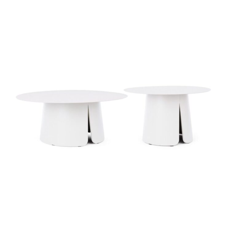 SET2 TAVOLINO BRYAN D70+90 BIANCO