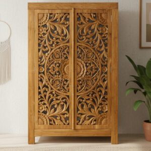 Armadio Dispensa Intagliato Teak 165