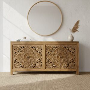 Credenza Teak Intagliata 4A