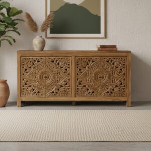 Credenza Teak Intagliata 4A
