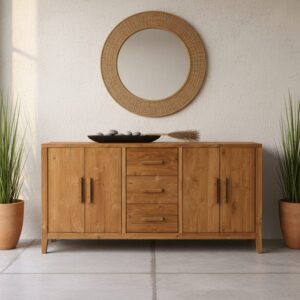 Credenza Teak Ric 4A-3Css