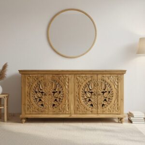 Credenza Teak Ric Intagliata 180