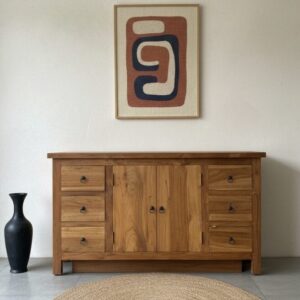 Mobile Credenza Teak Ric 2A-6Css