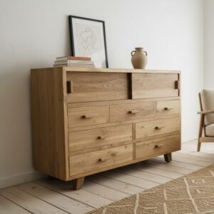 Mobile Credenza Teak Ric 2A-7Css