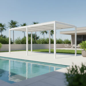 Pergola Alluminio Bioclimatica 5.8x3 Bianco