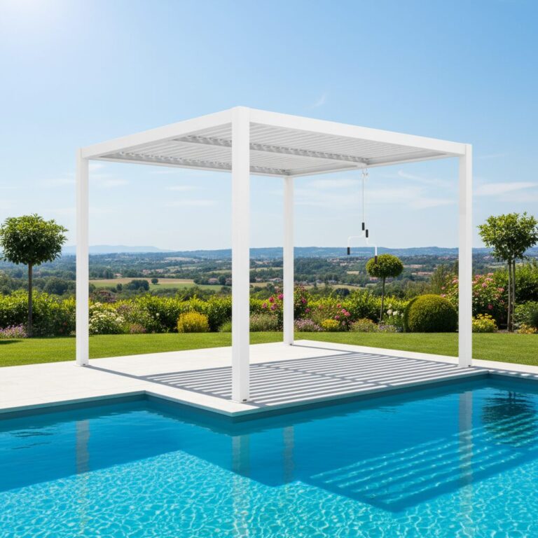 Pergola Bioclimatica Manuale 2X3 Bianco