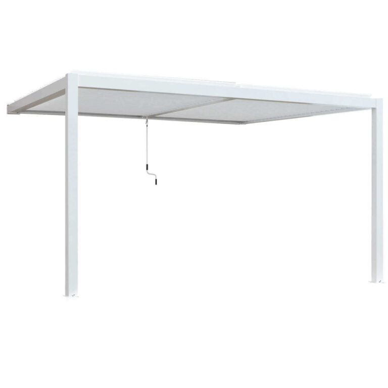 Pergola Bioclimatica Addossata 4×4 Bianco