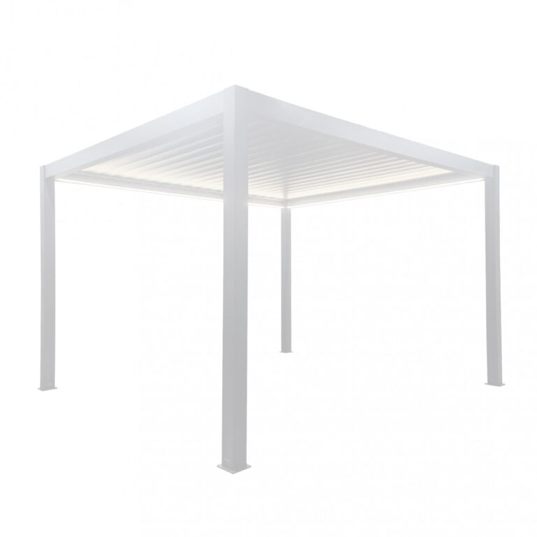 Pergola Bioclimatica Motorizzata Led 3×4 Bianco